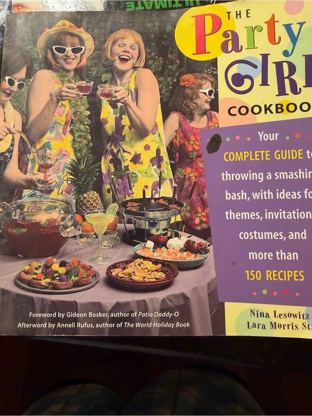 The Party Girl Cookbook - Colorful Floral Cover